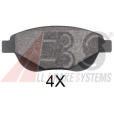 37885 ABS Комплект тормозных колодок, дисковый тормоз
