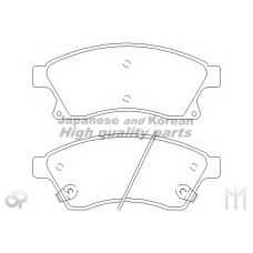 J009-50 ASHUKI Комплект тормозных колодок, дисковый тормоз