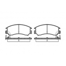 P0913.04 WOKING Комплект тормозных колодок, дисковый тормоз