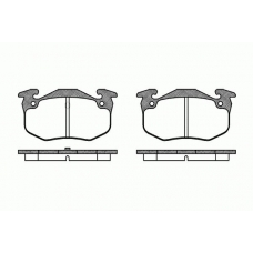 0144.50 REMSA Комплект тормозных колодок, дисковый тормоз