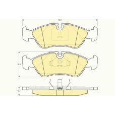 6109512 GIRLING Комплект тормозных колодок, дисковый тормоз