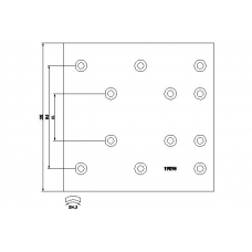 19098 TEXTAR Тормозные колодки, барабанный тормоз
