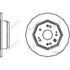 DSK2495 APEC Тормозной диск