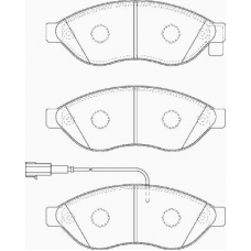 FD7267V NECTO Комплект тормозных колодок, дисковый тормоз