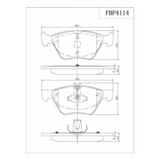 FBP4114 FI.BA Комплект тормозных колодок, дисковый тормоз