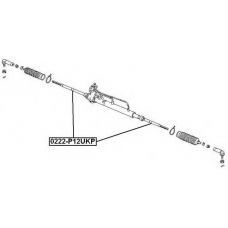 0222-P12UKP ASVA Осевой шарнир, рулевая тяга