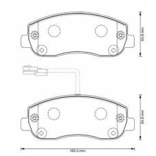 573357B BENDIX Комплект тормозных колодок, дисковый тормоз