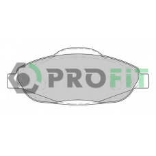 5000-4003 PROFIT Комплект тормозных колодок, дисковый тормоз