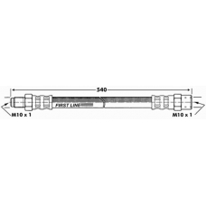 FBH6813 FIRST LINE Тормозной шланг