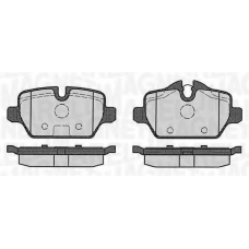 363916060623 MAGNETI MARELLI Комплект тормозных колодок, дисковый тормоз