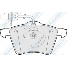 PD3046 APEC Комплект тормозных колодок, дисковый тормоз
