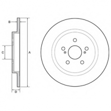 BG4650C DELPHI Тормозной диск