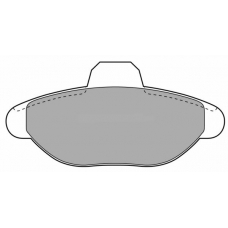 FBP-1512 FREMAX Комплект тормозных колодок, дисковый тормоз