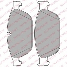 LP2292 DELPHI Комплект тормозных колодок, дисковый тормоз