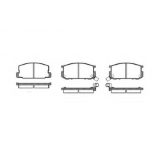 P0803.02 WOKING Комплект тормозных колодок, дисковый тормоз