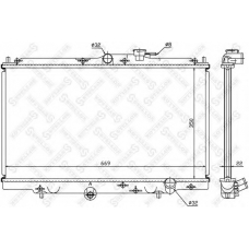 10-25215-SX STELLOX Радиатор, охлаждение двигателя