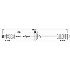 FBH6977 FIRST LINE Тормозной шланг