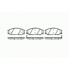 0771 12 KAWE Комплект тормозных колодок, дисковый тормоз