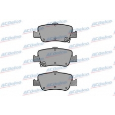 AC862581D AC Delco Комплект тормозных колодок, дисковый тормоз