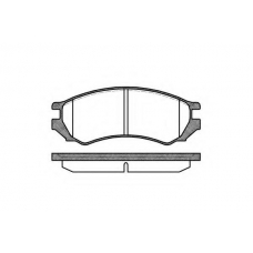P2443.00 WOKING Комплект тормозных колодок, дисковый тормоз