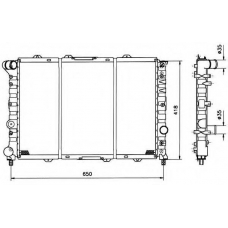 58202 NRF Радиатор, охлаждение двигателя