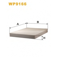 WP9166 WIX Фильтр, воздух во внутренном пространстве