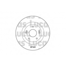 DF1021 TRW Тормозной диск