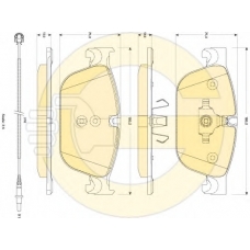 6118892 GIRLING Комплект тормозных колодок, дисковый тормоз