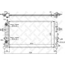 10-25400-SX STELLOX Радиатор, охлаждение двигателя