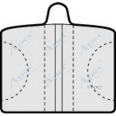 PAD168 APEC Комплект тормозных колодок, дисковый тормоз