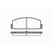 0179 10 KAWE Комплект тормозных колодок, дисковый тормоз