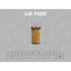LO-1520 LYNX Фильтр масляный