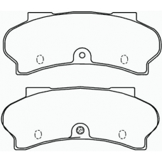 MDB1086 MINTEX Комплект тормозных колодок, дисковый тормоз