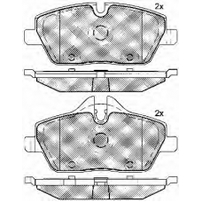 10771 BSF Комплект тормозных колодок, дисковый тормоз