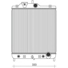 350213928000 MAGNETI MARELLI Радиатор, охлаждение двигателя