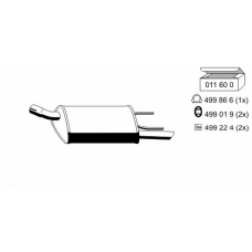 011006 ERNST Глушитель выхлопных газов конечный