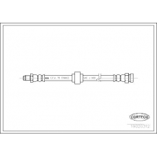 19020312 CORTECO Тормозной шланг