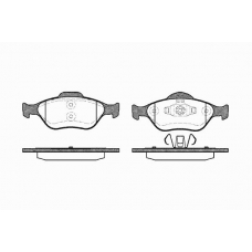 0766 00 KAWE Комплект тормозных колодок, дисковый тормоз