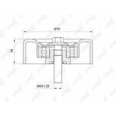 PB-7009 LYNX Ролик руч.ремня ford focus i,f
