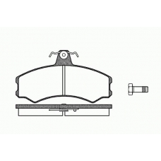 0143 10 KAWE Комплект тормозных колодок, дисковый тормоз