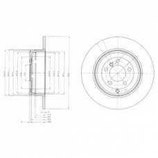 BG4066 DELPHI Тормозной диск