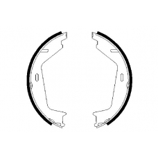 0 986 487 623 BOSCH Комплект тормозных колодок, стояночная тормозная с