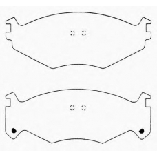 J PA-060AF JAPANPARTS Комплект тормозных колодок, дисковый тормоз