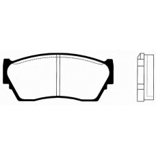J PA-149AF JAPANPARTS Комплект тормозных колодок, дисковый тормоз