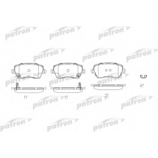 PBP4069 PATRON Комплект тормозных колодок, дисковый тормоз