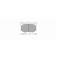 241 SIMER Комплект тормозных колодок, дисковый тормоз