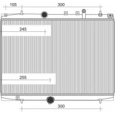350213108200 MAGNETI MARELLI Радиатор, охлаждение двигателя