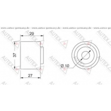 651244 AUTEX Паразитный / ведущий ролик, поликлиновой ремень