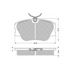 PF1021 PROCODIS FRANCE Комплект тормозных колодок, дисковый тормоз