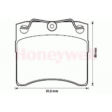 571458S STOP Комплект тормозных колодок, дисковый тормоз